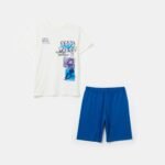 OVS Sp Pja Short Bianco/Blu