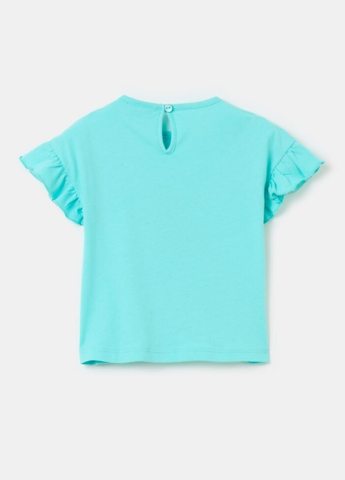 ⁦Baby Cotton T-Shirt – Light Blue⁩ - الصورة ⁦2⁩