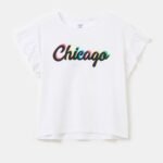 OVS T-Shirt Embe Optical Whit