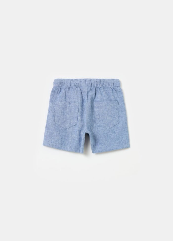 ⁦Boys' Linen Trousers – Light Blue⁩ - الصورة ⁦2⁩