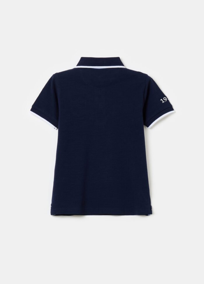⁦Boys' Polo Shirt – Dark Blue⁩ - الصورة ⁦2⁩