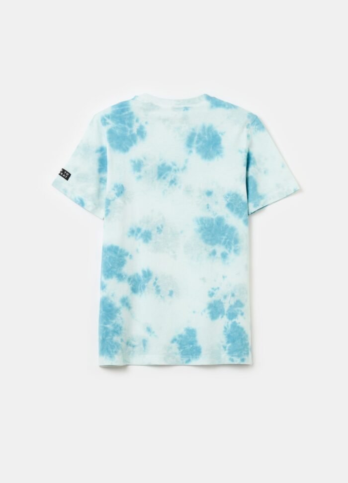⁦Boys' Tie-Dye T-Shirt – White⁩ - الصورة ⁦2⁩
