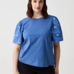 OVS Ts Embroider Dutch Blue