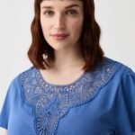 OVS Ts Macrame A Dutch Blue