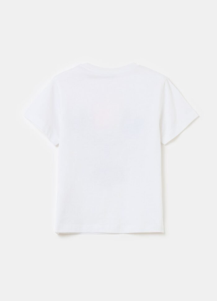 ⁦Boys' Cotton T-Shirt – White⁩ - الصورة ⁦2⁩