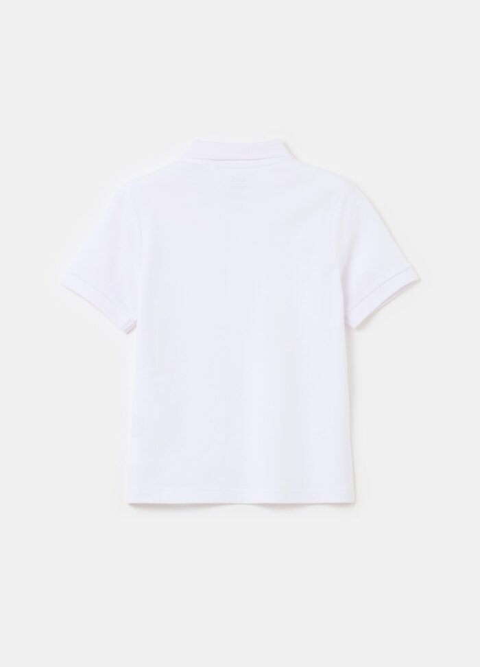 ⁦Boys' Polo Shirt – White⁩ - الصورة ⁦2⁩