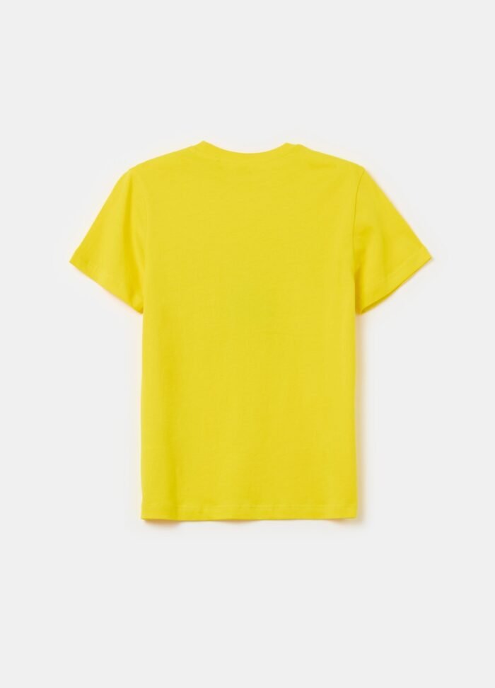 ⁦Boys' 3/4-Sleeve T-Shirt – Yellow⁩ - الصورة ⁦2⁩