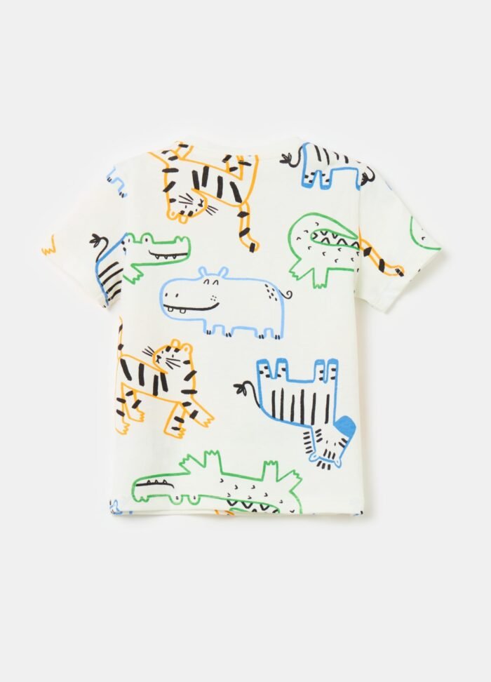 ⁦Baby Cotton T-Shirt – Off White⁩ - الصورة ⁦2⁩