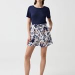 OVS Shr830 Short Bianco/Blu