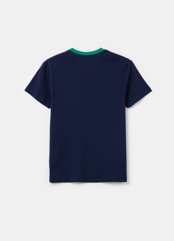 ⁦Boys' 3/4-Sleeve T-Shirt – Dark Blue⁩ - الصورة ⁦2⁩