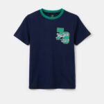 OVS Tsh 3/4 Col Dark Blue