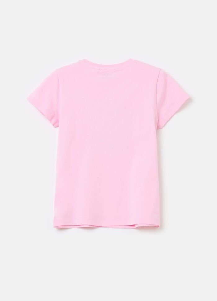 ⁦Girls' Printed T-Shirt – Light Pink⁩ - الصورة ⁦2⁩