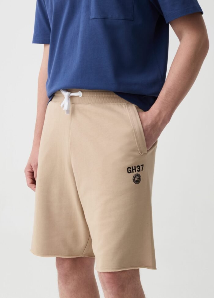 ⁦Men's Cotton Shorts – Tapioca⁩ - الصورة ⁦2⁩