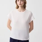 Women's Lurex Striped Top – Buttercream