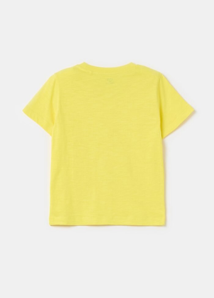 ⁦Boys' T-Shirt – Light Yellow⁩ - الصورة ⁦2⁩