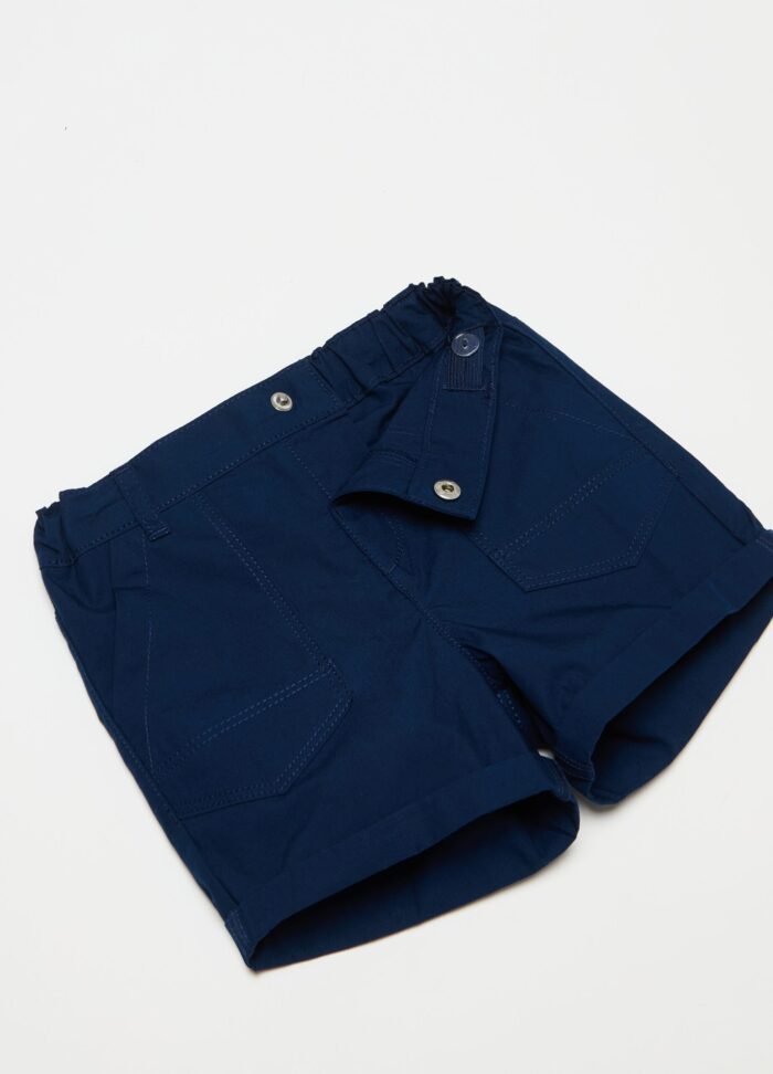 Baby Poplin Shorts – Dark Blue - Image 2