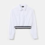 OVS Shirt W/Elas Optical Whit