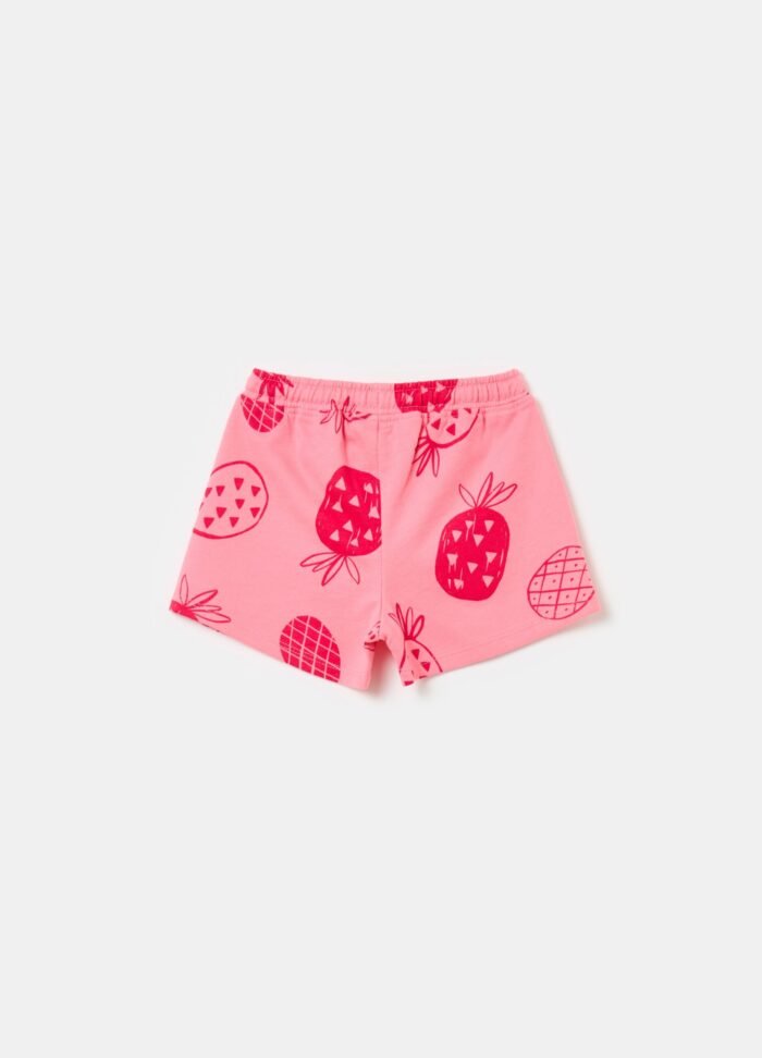 ⁦Baby French Terry Shorts – Fuchsia Pink⁩ - الصورة ⁦2⁩
