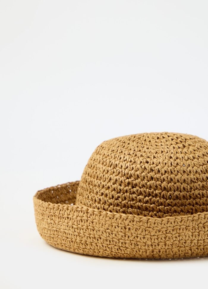 ⁦Women's Straw Hat – Natural⁩ - الصورة ⁦2⁩