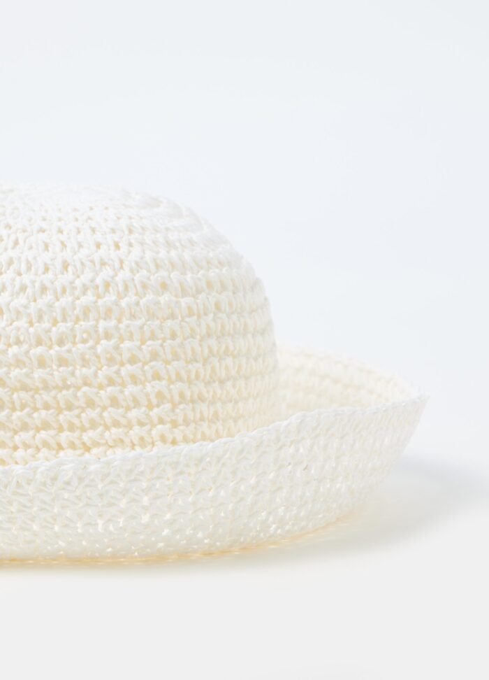 Women's Straw Hat – White - Image 2