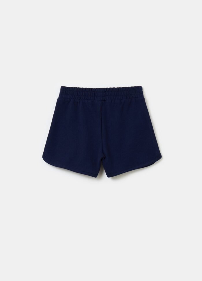Girls' Cotton Shorts – Dark Blue - Image 2