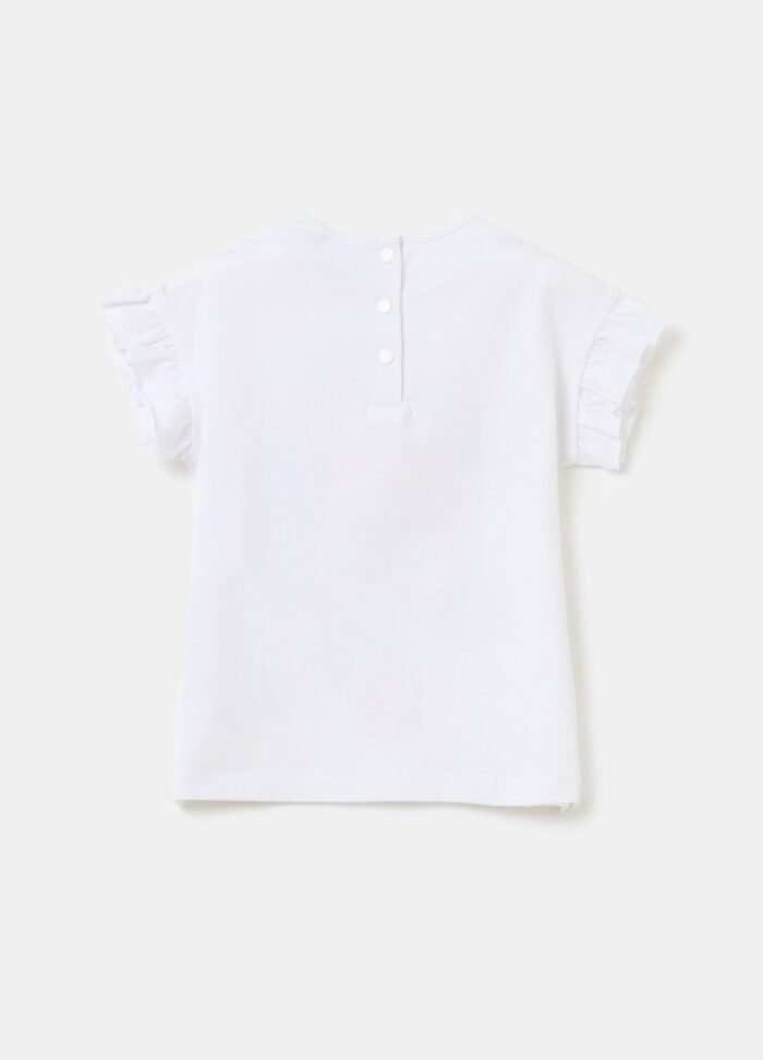 ⁦Baby Girls' T-Shirt – Optical White⁩ - الصورة ⁦2⁩