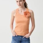 OVS Tank Top W/F Apricot Buff