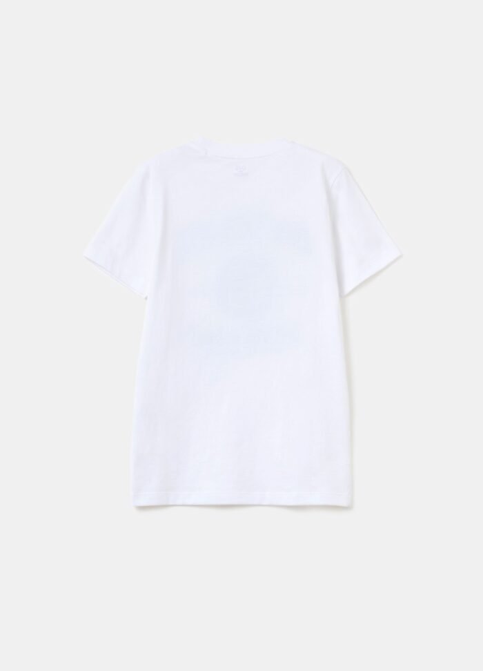 ⁦Boys' Printed T-Shirt – White⁩ - الصورة ⁦2⁩