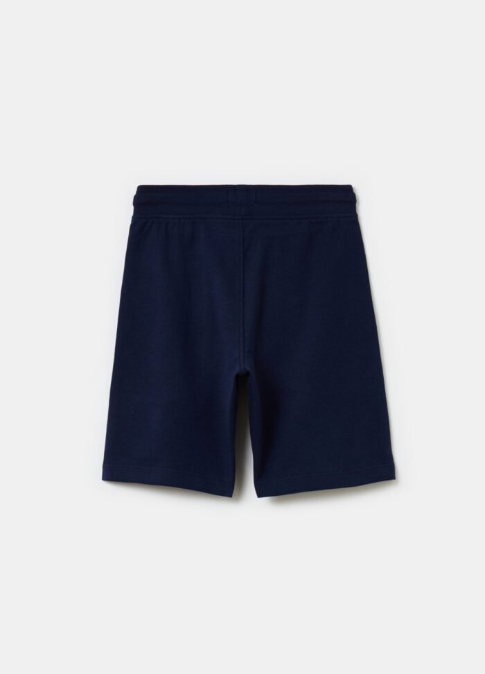 ⁦Boys' Cotton Shorts – Dark Blue⁩ - الصورة ⁦2⁩