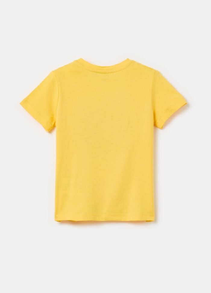 ⁦Baby Printed T-Shirt – Light Yellow⁩ - الصورة ⁦2⁩