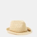 Women's Lace Trilby Hat – Off White