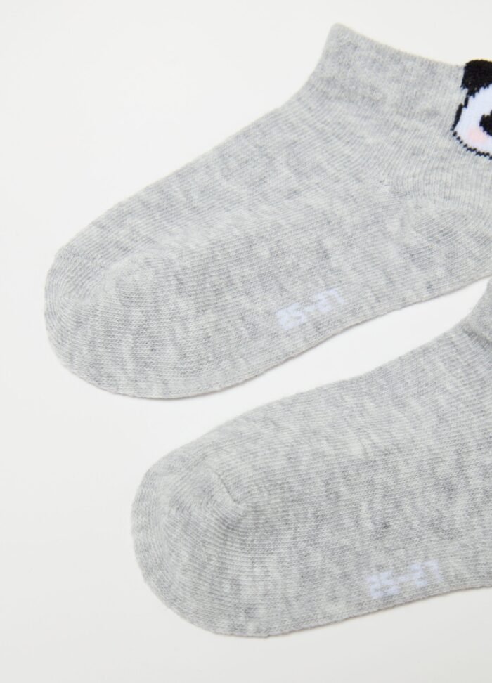 ⁦Girls' 3-Pack Ankle Socks – Pink⁩ - الصورة ⁦2⁩