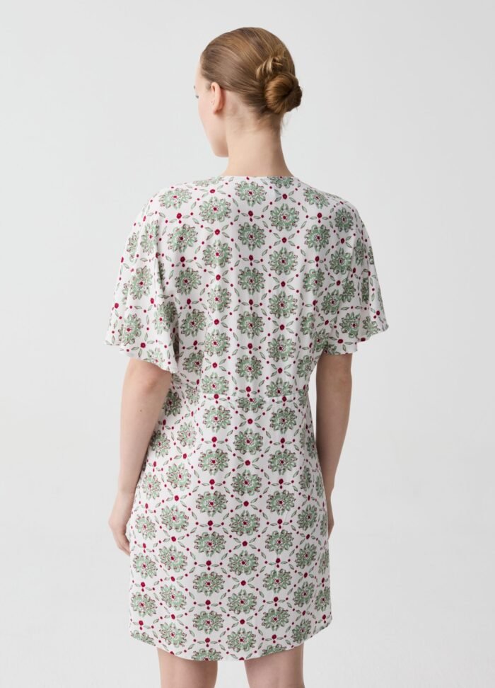 ⁦Women's Viscose Nightdress – Multicolour⁩ - الصورة ⁦2⁩