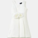 OVS Satin Dress Off White