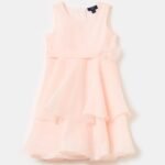 Girls' Organza Dress – Pink