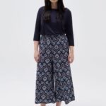 OVS Wide Leg Aop Bianco/Blu