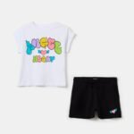 OVS T-Shirt+Ft S Bianco/Nero