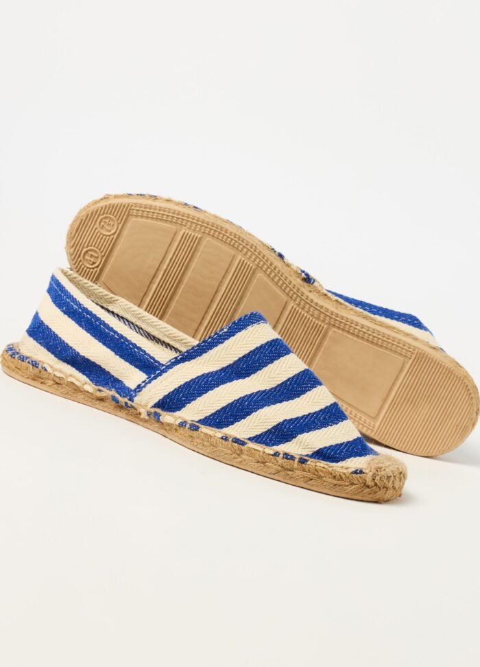 ⁦Women's Espadrilles – White & Blue⁩ - الصورة ⁦2⁩