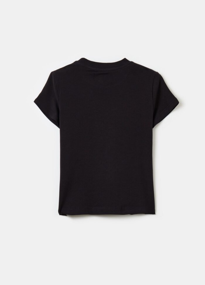⁦Girls' Printed T-Shirt – Black⁩ - الصورة ⁦2⁩