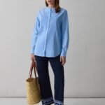 OVS Trousers Navy Blue
