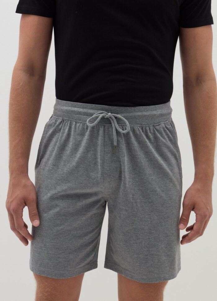 ⁦Men's Lounge Shorts – Grey Melange⁩ - الصورة ⁦2⁩