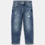 Boys' 5-Pocket Straight Jeans – Medium Blue