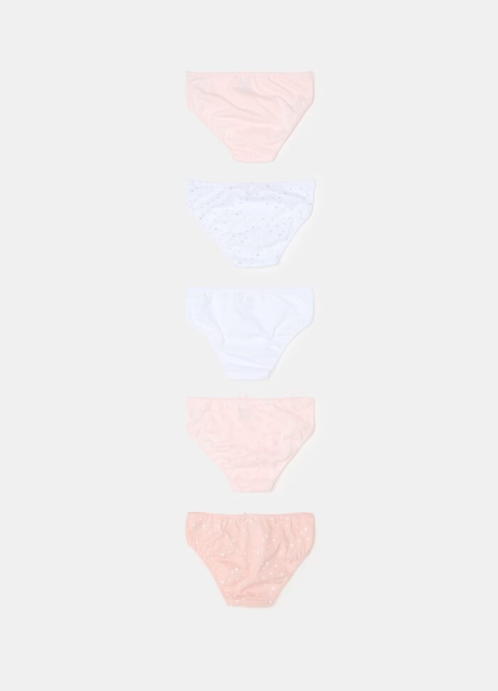 ⁦Girls' 5-Pack Briefs – Multicolour⁩ - الصورة ⁦2⁩
