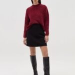OVS Ribbed Cheni Ruby Wine
