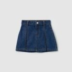 Girls' Denim Skirt – Medium Blue