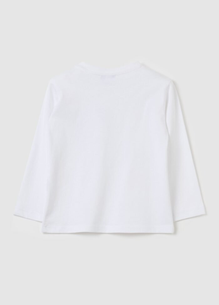 ⁦Baby Long-Sleeve T-Shirt – Off White⁩ - الصورة ⁦2⁩