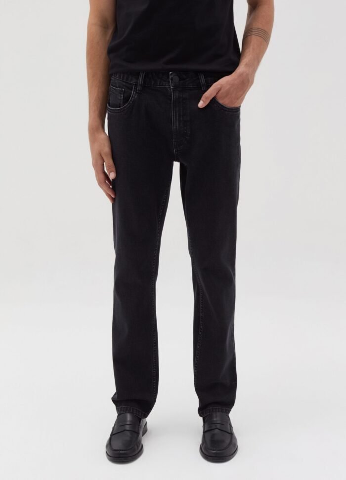 ⁦Men's Slim Jeans – Black⁩ - الصورة ⁦2⁩