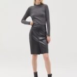 OVS Rib Mock Nec Dk Grey Mel