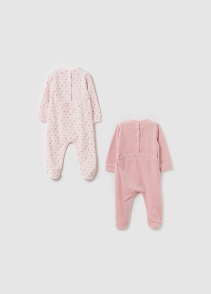 Baby 2-Pack Rompers – Light Pink - Image 2