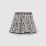 OVS Skirt Aop Fl Medium Grey